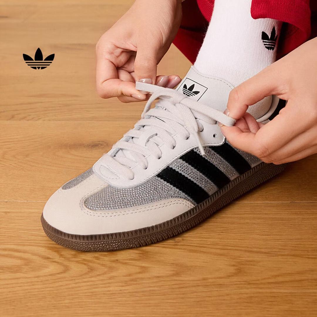 

Adidas Кроссоссовки Т-образной формы SAMBA OG W Кроссовки Тренировочная обувь для женщин Adidas Узор клевер IH9055 35.5 белый