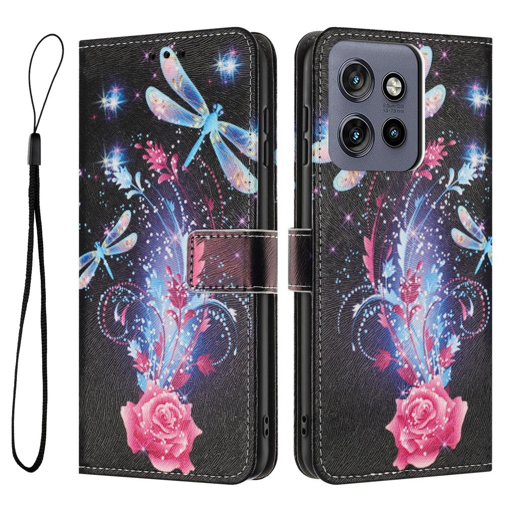 YX-2501 Leather Case For Motorola Moto S50 5G/Edge 50 Neo 5G/Thinkphone 25 5G Pattern Printing Wallet Phone Cover