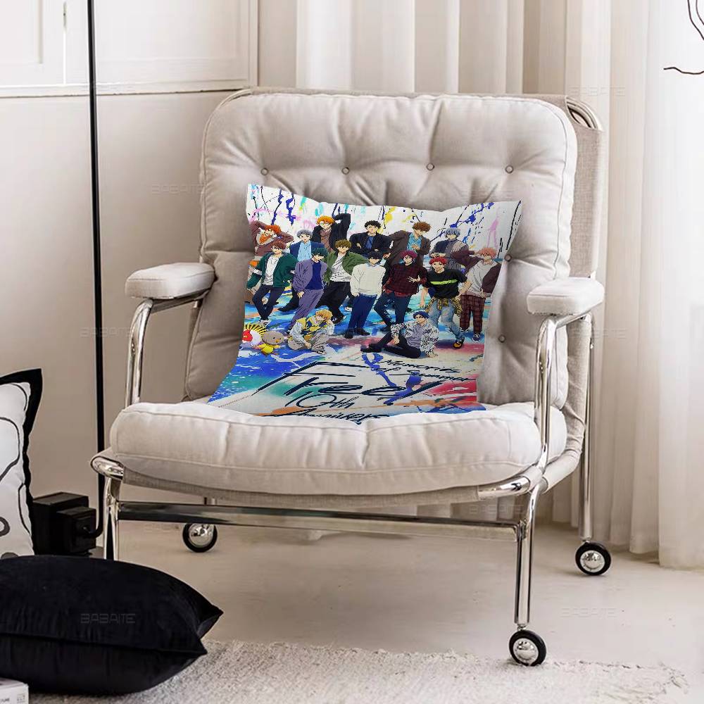 Free Anime Pillow Cover for Bedroom Room and Living Room Sofa Decorative Cushion Cover