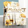 Biene Maja Customize Your Name Blanket Cozy Customizable Blanket Warmthful Decor Perfect for Office Office Chair Living Room Home Decor