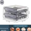 Double-Layer Stackable Refrigerator Egg Storage Drawer Box