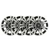 4Pcs Hub Cap Black Silver Easy Installation Protective Wheel Hub Cap Cover for Cars Trucks Vans 13 Inches Steel Wheel