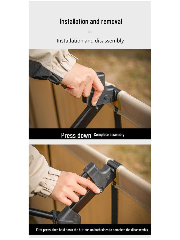 78cm Wide Portable Folding Camping Bed, Aluminum Alloy, Lightweight, for Outdoor & Office Nap
