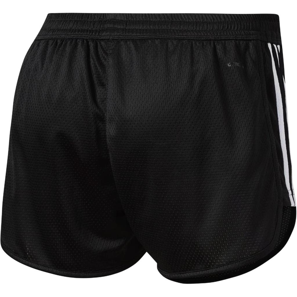 Adidas Basic Sports Series Comfortable Striped Knit Training Shorts Women Shorts Black White BQ6793