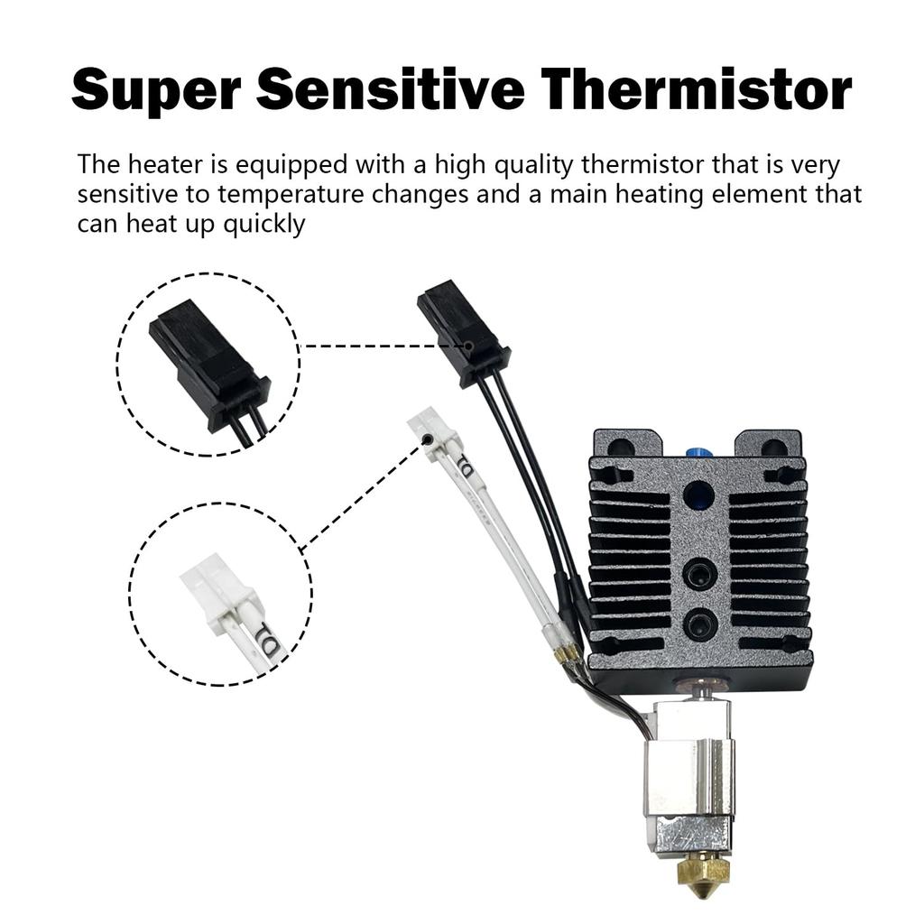 Upgrade Kobra 2 Series Ceramic Hotend Print Hotend Head for Anycubic Kobra 2/Kobra 2 Pro/Kobra 2 Neo/Kobra 2 Plus/Kobra 2 Max Assembly Hot End Kit