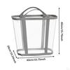 Foldable Laundry Basket Dirty Clothes Organizer Mesh Bag Elegant Lightweight Hamper Tote