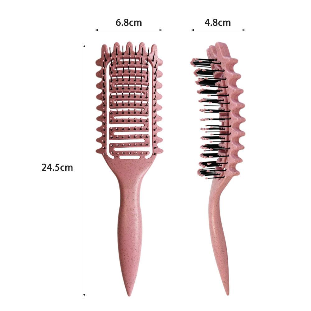 Curl Define Styling Brush Hollow Out Detangling Hair Brush Tangled Wet Curly Hair Comb Shaping Curls Barber Hairdressing Tools