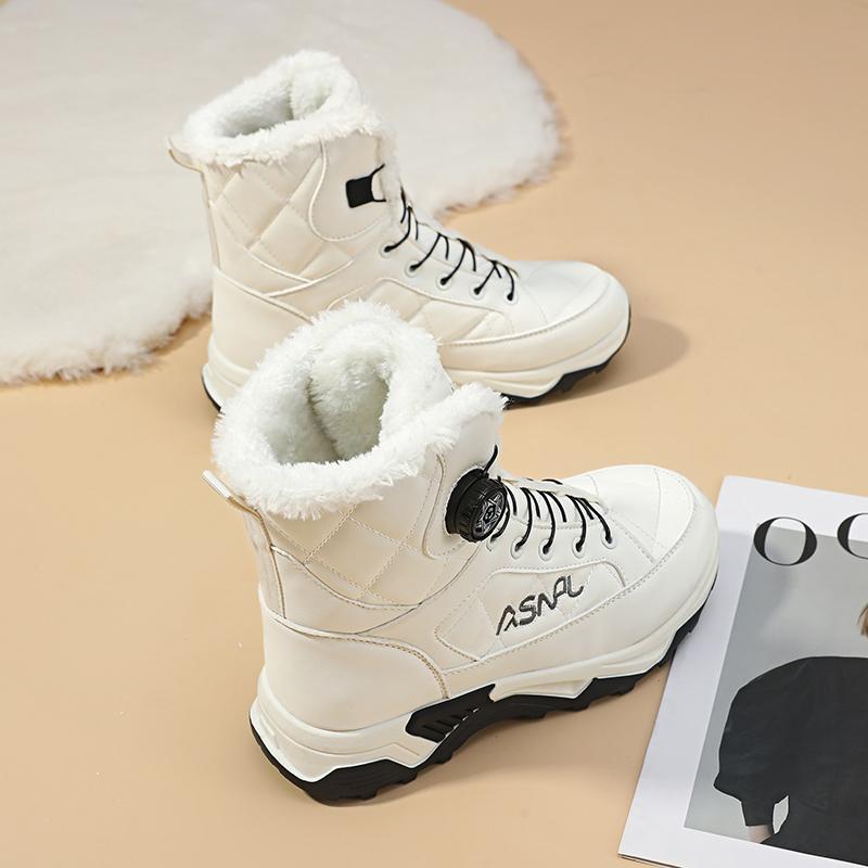 TUINANLE Hochwertige Herren-Schneestiefel Warme Plüsch-Winterschuhe Outdoor-Schneestiefel Damen Rutschfeste Plateau-Schuhe