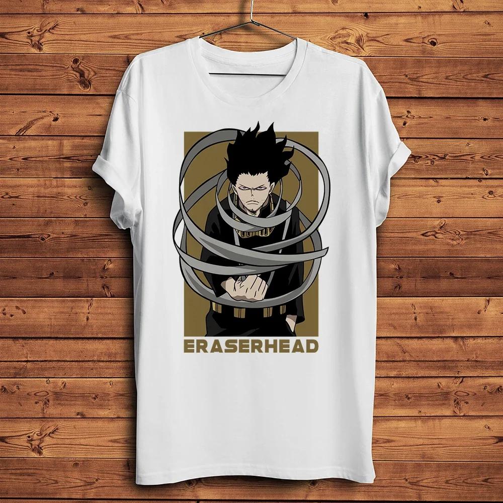 Aizawa Shouta Eraserhead Sensei Anime Funny MHA Manga Tshirt Men Homme Daily Short Sleeve Casual T Shirt Unisex Streetwear Tee