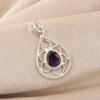 Afrikanischer Amethyst Edelstein 925 Sterling Silber Statement Hübscher Anhänger 1,40" Für Frauen PP-19-2