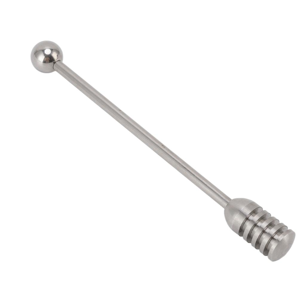 Honey Stick 15.5cm 304 Stainless Steel Fluted Design Easy Cleaning Honey Mixing Stick Coffee