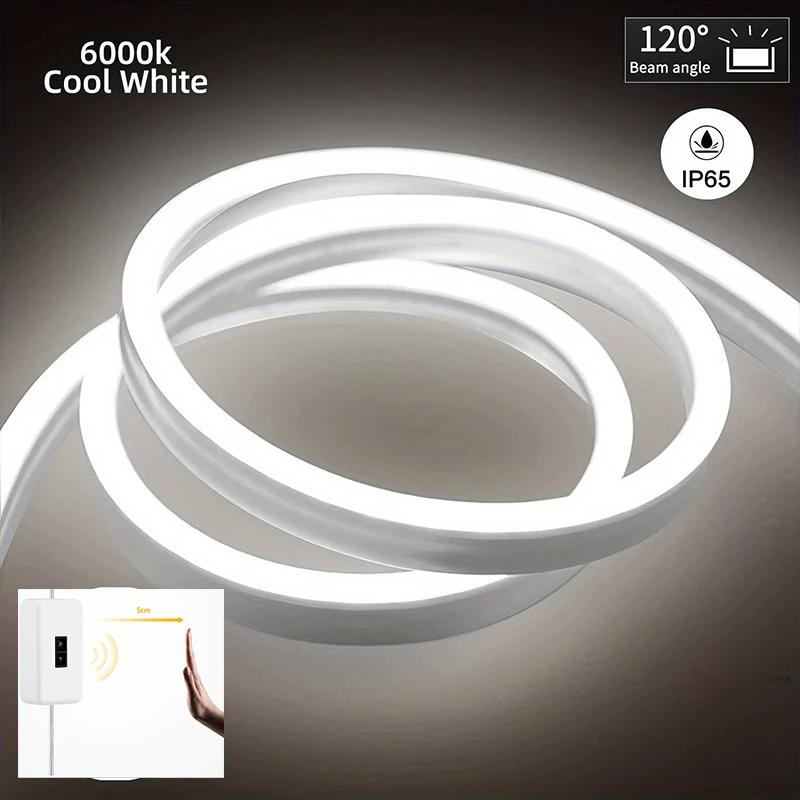 5V LED Strip Neon Light USB With Hand Sweep Sensor Dimmer Switch Flexible Silicone Neon Sign Waterproof For Home Outdoor Decor