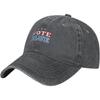 Vote Blue Democratic Baseball Cap Washed Cotton Adjustable Dad Hat for Unisex Casual Wear