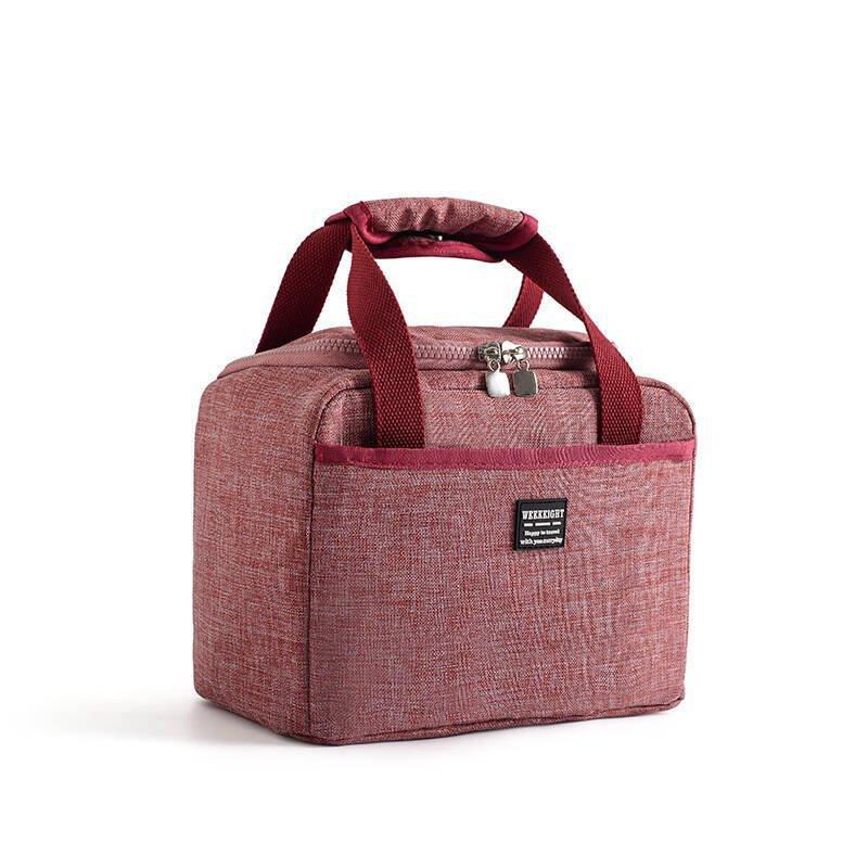 Lunch Bag Ice Bag Insulated Lunch Bag Large Capacity Multifunctional Handheld Zipper Bag Aluminum Foil Thickened Lunch Bag