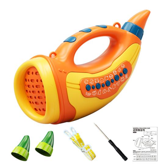 

Детская игрушка-манипулятор для животных с 30 реалистичными звуками и 5 уровнями светодиодной подсветки оранжевый