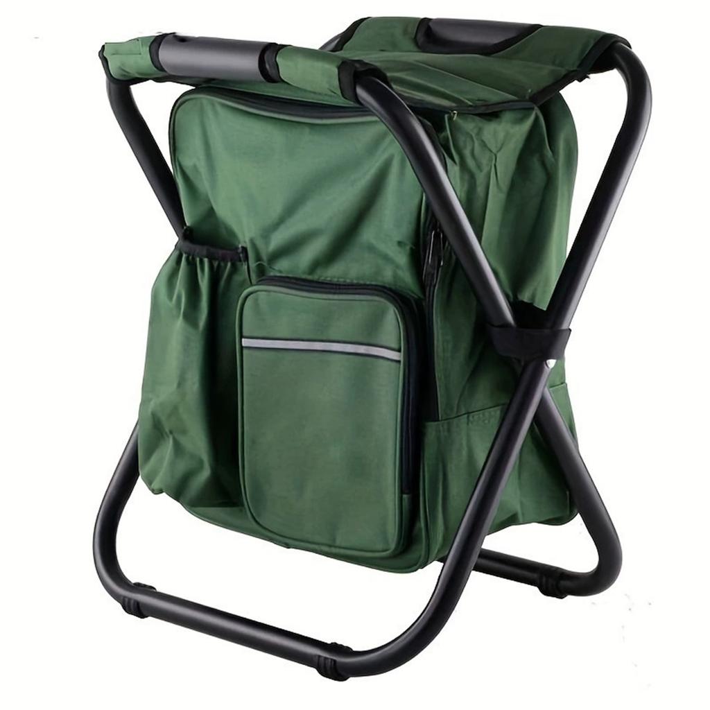 Camping Folding Stool, Portable Lightweight Outdoor Stool, Multi-Functional Storage Seat for Hiking, Beach, Barbecue, Travel, and Camping