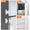 5Pcs Baby Safety Cabinet Lock Drawer Door Locks Child Anti-Pinching Hand Security Protection Buckle Protection Refrigerator Lock