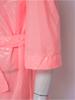 Peignoir Imperméable à Manches Courtes et Col en V Ouvert sur le Devant avec Ceinture pour Femme, Cache-Maillot Court pour Piscine et Fête Aquatique