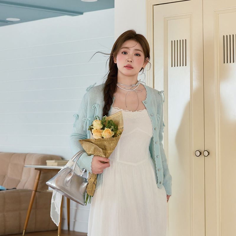 

Early Spring Plus-Size Women s Clothing for Slightly Chubby Women, Slimming Dress, European Style, French-Style Cinched Waist Strap Dress Cardigan 3XL
