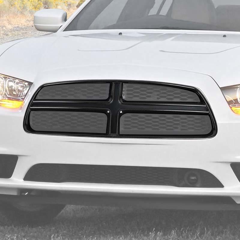 Car Front Hood Air Inlet Grille Ring Cover Protective Sticker For Dodge Charger 2011-2014 Car Accessories