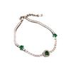 Elegantes Zirkonia-Blumenarmband: Pendelarmreif mit einem hochwertigen, modischen Design