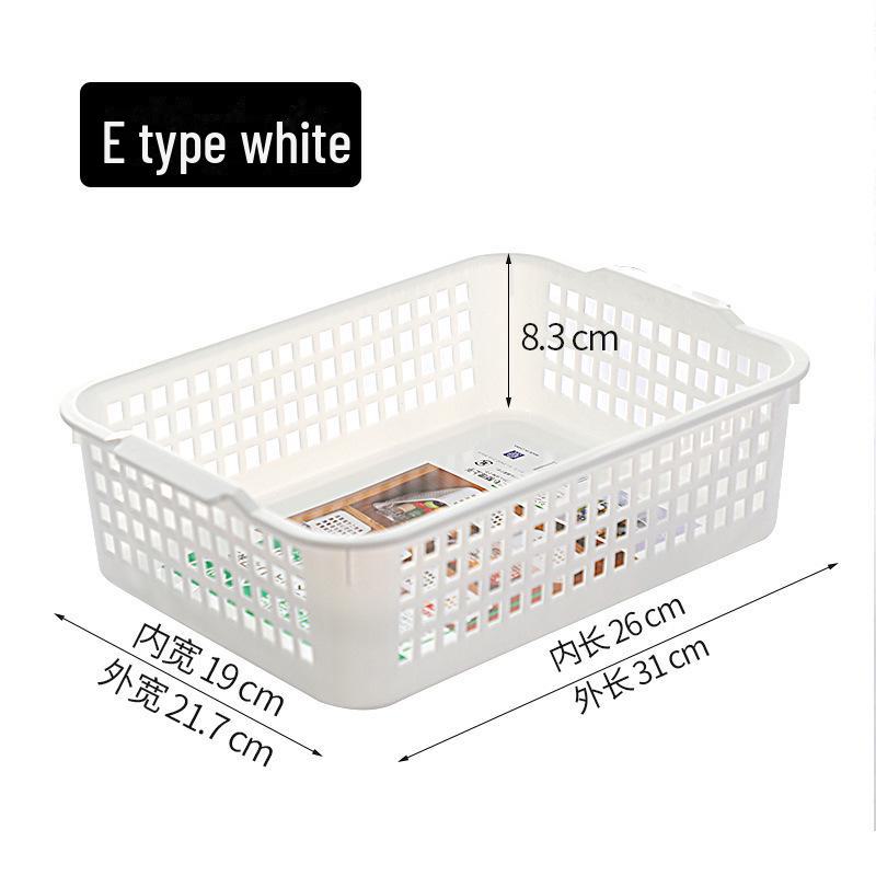 Coș clasic 5940 Hole: Coș mare de depozitare din plastic cu mâner pentru articole diverse