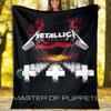 1pc Rammstein1 Theme Blanket - Digital Print, Polyester, Cozy for All Seasons, Perfect for Outdoor, Camping, and Travel