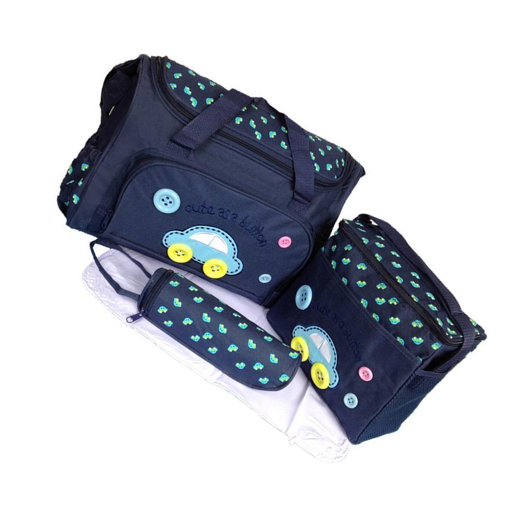 4 Delen Oxford Stof Baby Luiertas Set Handige Baby Luiertas Set Ideaal voor Reizen Winkelen of Parkwandelingen