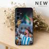 Fútbol L-Lionel m-Messi 10 Funda para Teléfono Para Samsung S26,25,24,23,22,30,21,10,9,Ultra,Plus,Lite Negra Suave