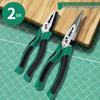 Three-Piece Industrial Grade Japanese Steel Pliers Set: Wire, Needle-Nose, and Diagonal Pliers for Electricians