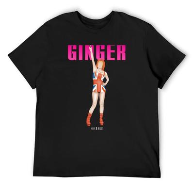 Spice Girls - Ginger Spice - Geri Halliwell Horner T-Shirt Anime-Sachen schwere T-Shirts für Männer
