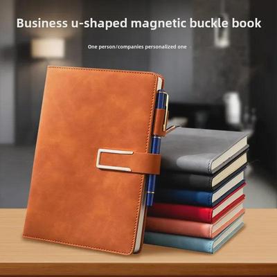 Individuell gestaltete A5-Business-Notizbücher mit Logo und magnetischer Retro-Schnalle für Firmenbüros
