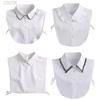 Hohl Spitze Chiffon Puppe Baumwolle Gefälschte Kragen Bluse Pullover Abnehmbare Hemd Kragen Falschen Kragen Revers Frauen Top Kragen Dekor