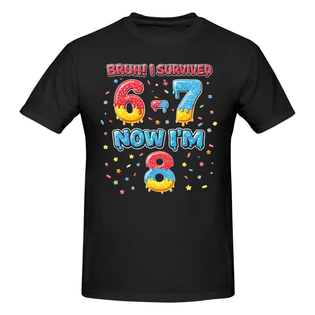 Piece Funny th Birthday Novelty Cotton TShirt Bruh I Survived Party Vibes Tees Tops For Unisex
