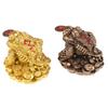 Gifts Golden Bring Luck Wealth Toad Statue Chinese Golden Frog Desktop Decoration Feng Shui Toad