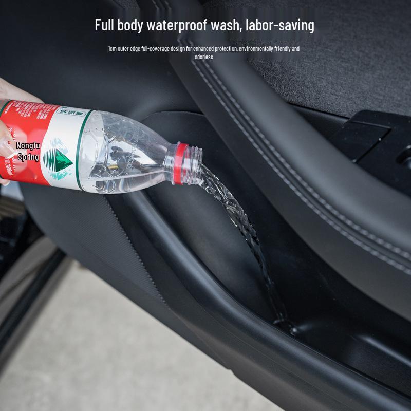 Tesla Model Y Model 3 Türschlitz-Aufbewahrungsbox mit Samtpads zum Schutz