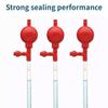 2Pcs Three Way Pipette Fillers 50ml Rubber Bulbs with Elastic Suction Liquid Handling Applications for Laboratory