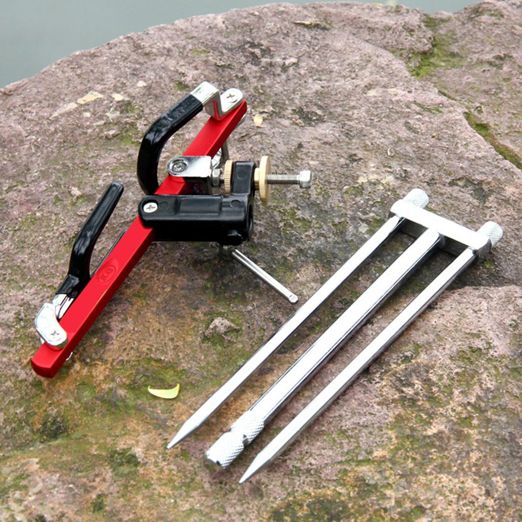 Edelstahl Angelrutenhalter Boden Strand Angelruten Ständer 360 Grad Drehbar Angelrutenständer Basis