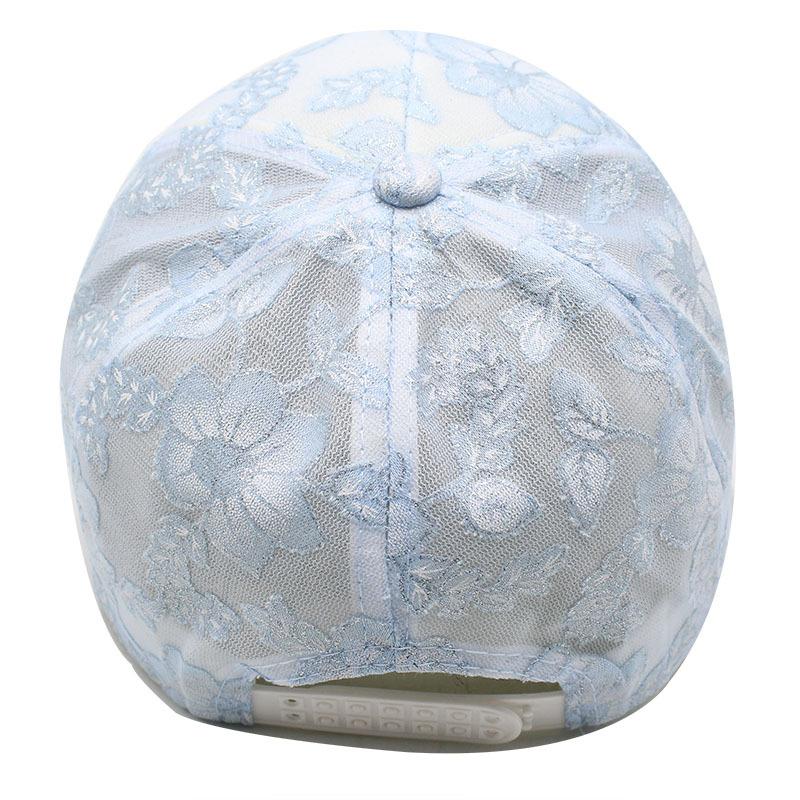 Summer Flower Embroidery Lace Mesh Cap Ladies Baseball Cap Girls Sun Protection Cap Outdoor Shade Casual Cap
