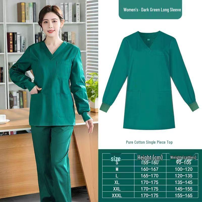 Medical Staff Cotton Scrub Suit for Doctors, Dental Clinics, and Pet Hospitals