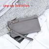 Portefeuille Pochette en Cuir de Vache Grande Capacité pour Femme avec Rangement pour Téléphone