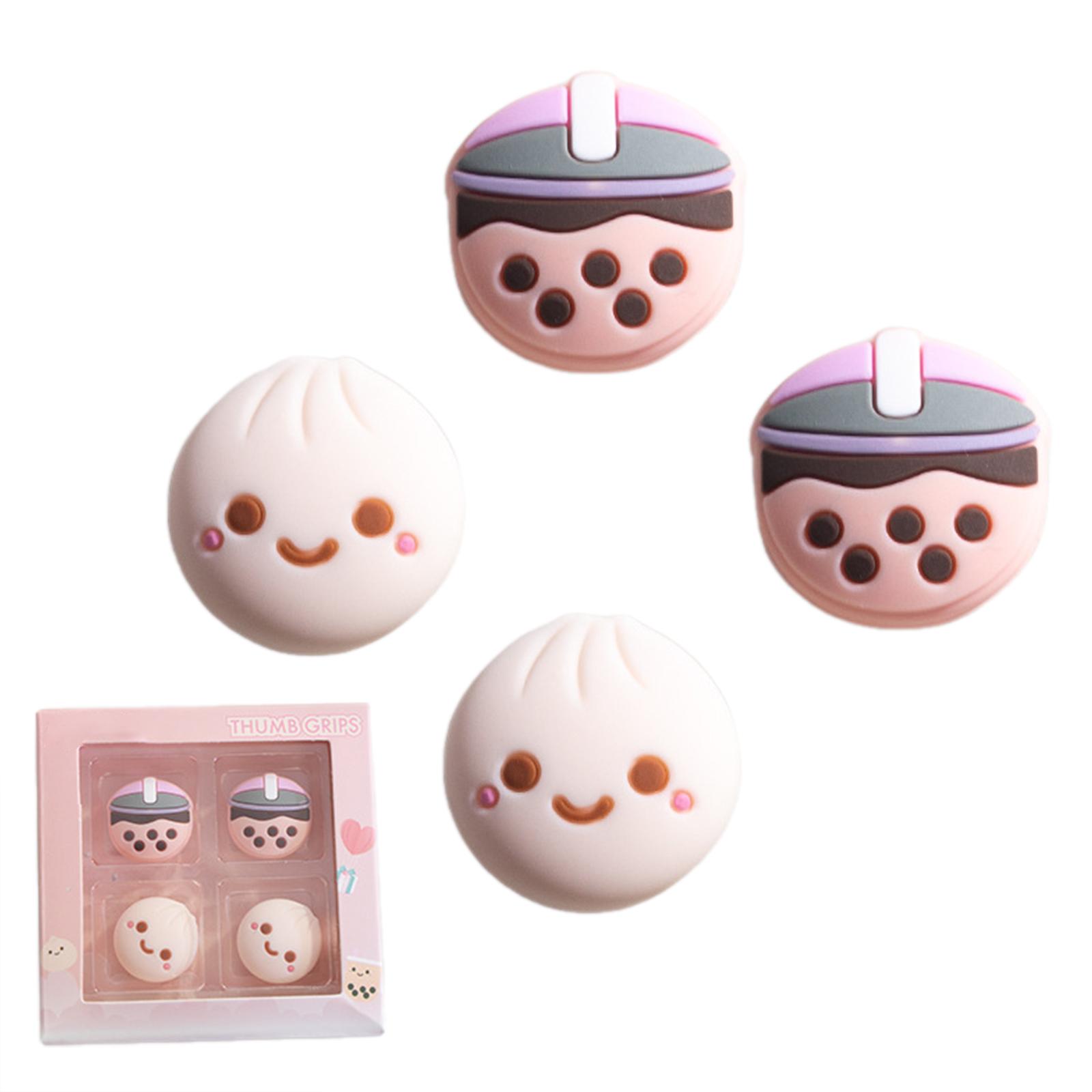 

Rocker Cap Protections Case for Switch OLED Lite Mushroom Head Cover Silicone Thumbstick Grip Sleeve Thumb Joystick Case A