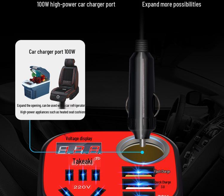 Universal Car/Van Inverter & Charger 12V/24V to 220V
