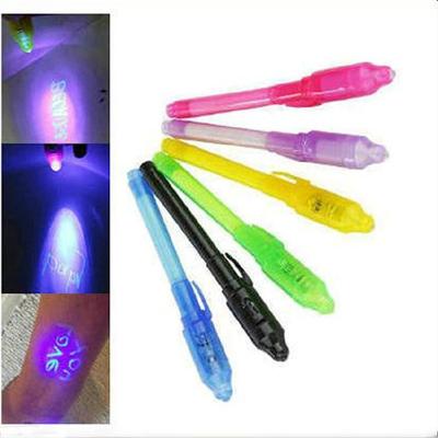 7/14 Stück Unsichtbarer Tintenstift mit Lampe Spionen Stift Geheimer Stift Magie Stift für Kinder Geheime Kommunikation
