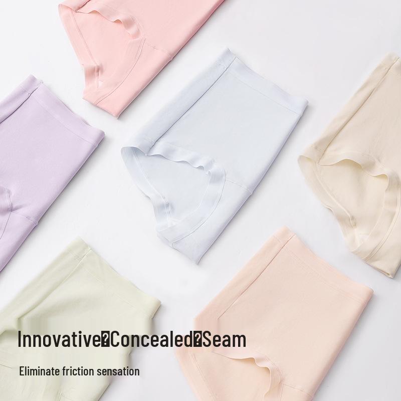 A-Grade Long-Staple High-Waisted Women's Cotton Briefs: Breathable, Soft, Antibacterial, Plus Size, Thin, Tummy Control, Extended Crotch.