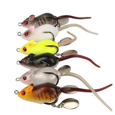 Lifelike Rat Sharp Hook Bass Snakehead Fishing Tackle Bait Simulation Mouse Lure