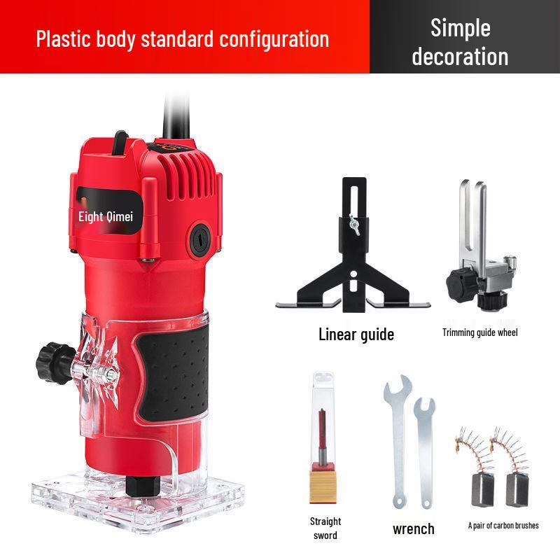 Industrial-Grade Multi-Functional Electric Router: Upside-Down Wood Trimmer & Carving Tool for Holes In Aluminum & Plastic Panels