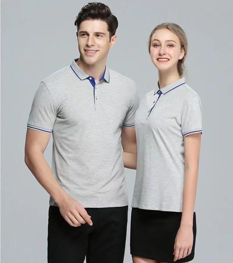 Custom Logo Short-Sleeve Polo Shirt: Summer Workwear Team T-Shirt with Embroidery Options