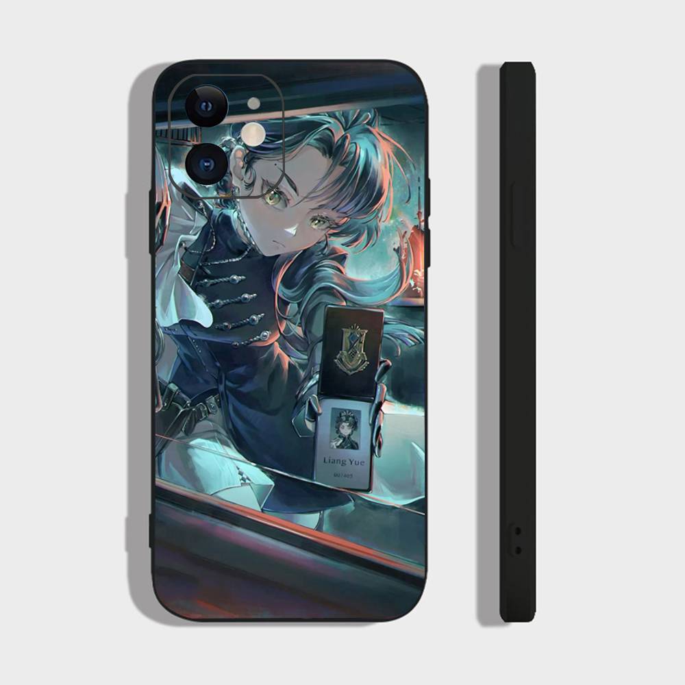 Liang Yue Anime Reverse 1999 Phone Case For IPhone 17 Air 16 15 14 13 Pro Max 11 12 Black Silicone Cover