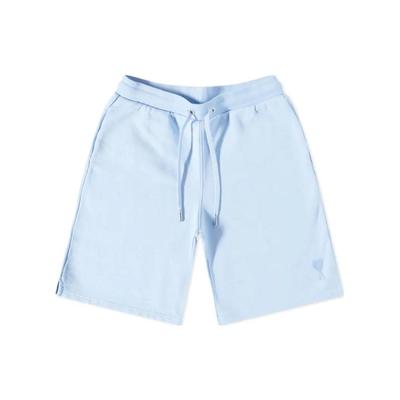 Ss23 Solid Color Logo Embroidered Drawstring Casual Shorts Men Shorts Blue USO604747-464